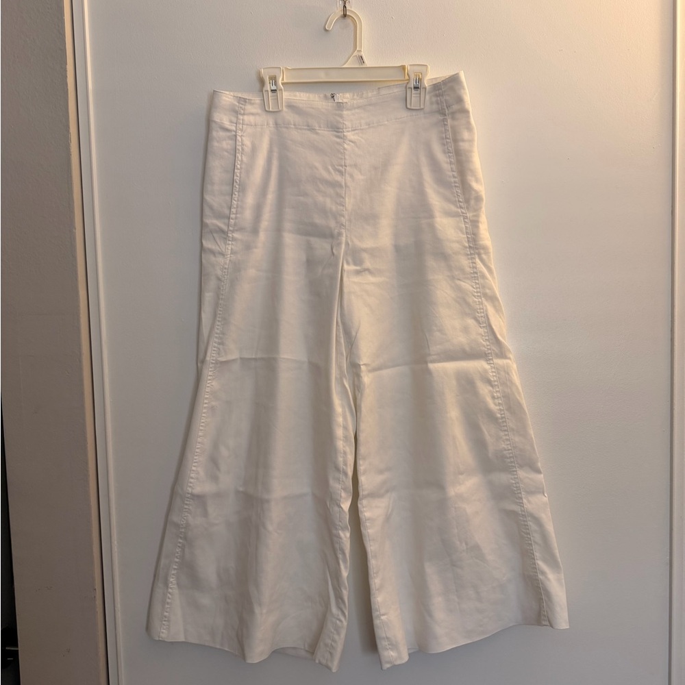 Vince White Wide-Leg Pants